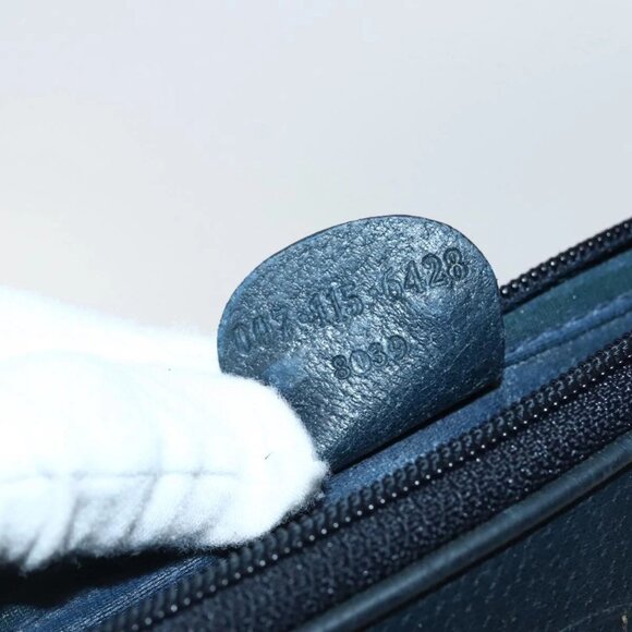 GUCCI GG Supreme Shoulder Bag PVC Navy Gold 007 115 6428 8039 Auth ep10857 - Picture 10 of 16